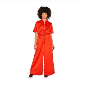Nike Air Jordan Heritage flight suit jumpsuit RED OVERSIZE